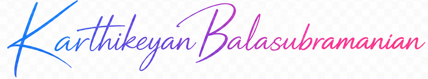 Karthikeyan Balasubramanian signature